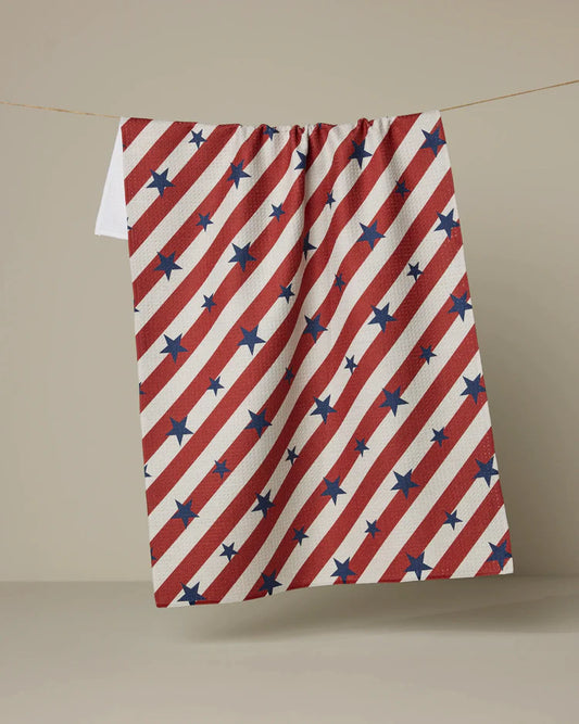 Patriotic Stripe Kitchen Tea Towel