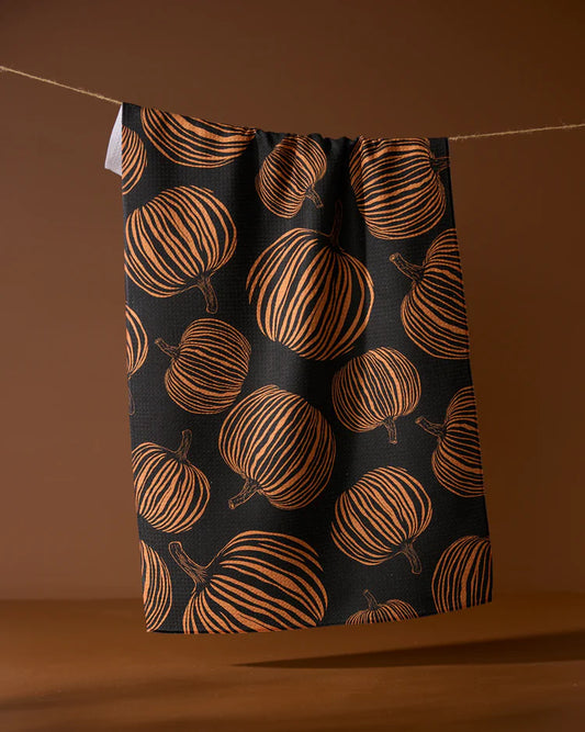 Pumpkin Noir Kitchen Tea Towel