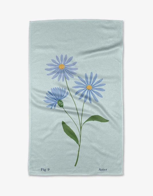September Aster Kitchen Tea Towel