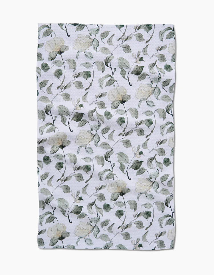 Spring Floral Blossoms Kitchen Tea Towel