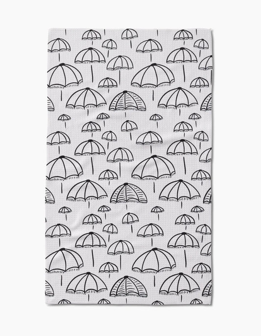 Summer Umbrella Kitchen Tea Towel