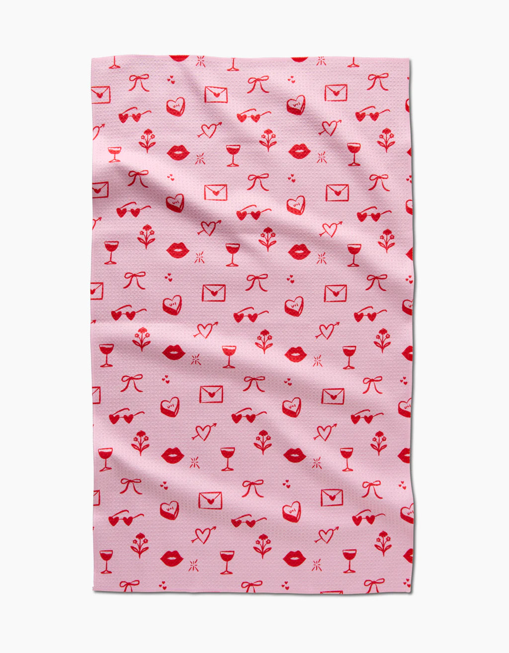 V Day Doodles Kitchen Tea Towel