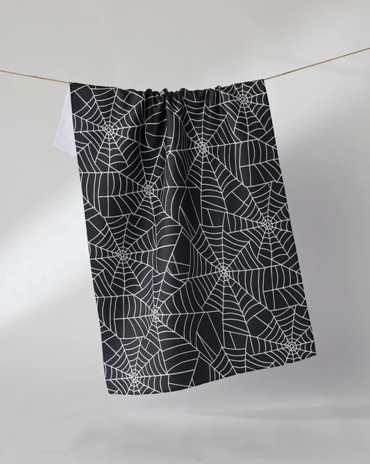 Whisper Web Black Tea Towel