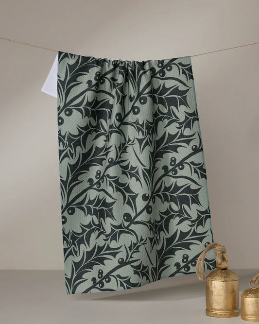 Winter Foliage Kitchen Tea Towel