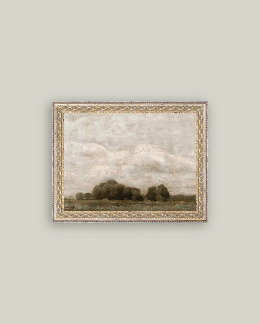Tree and Cloud Landscape Wall Art