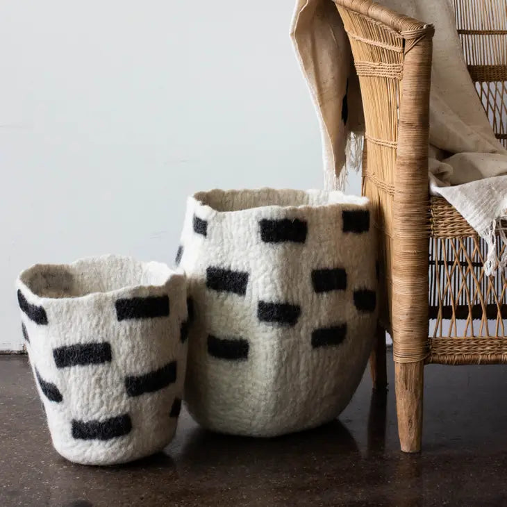 Tribal Repreat Wool Basket