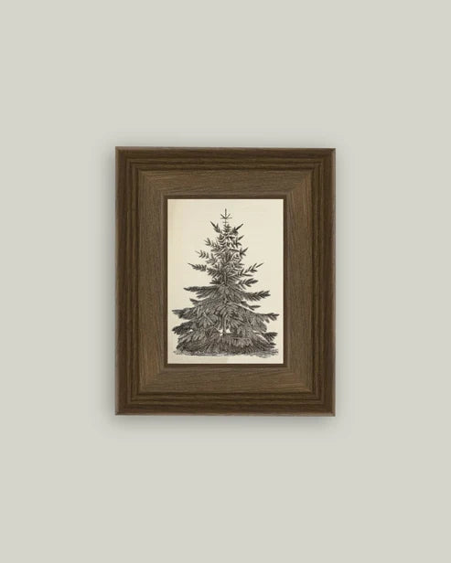 Vintage Pine Tree  Wall Art