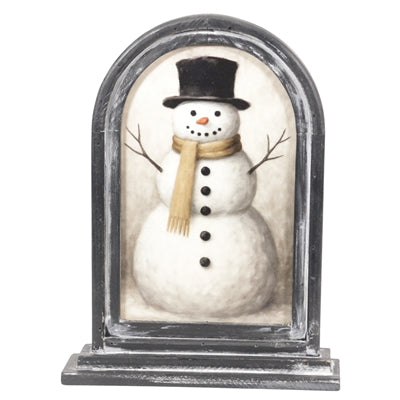 Top Hat Snowman Frame