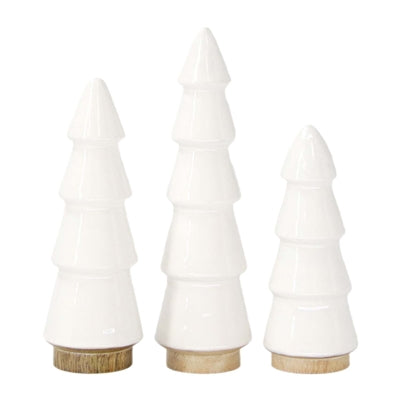 White Enamel Christmas Trees