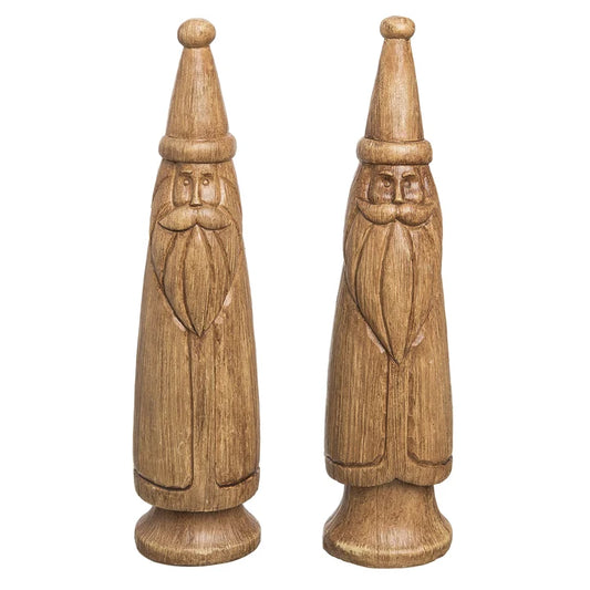 Wood Slim Santa