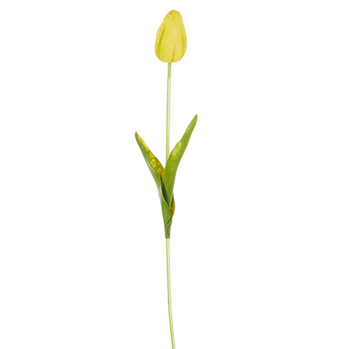 15” Yellow Single Tulip