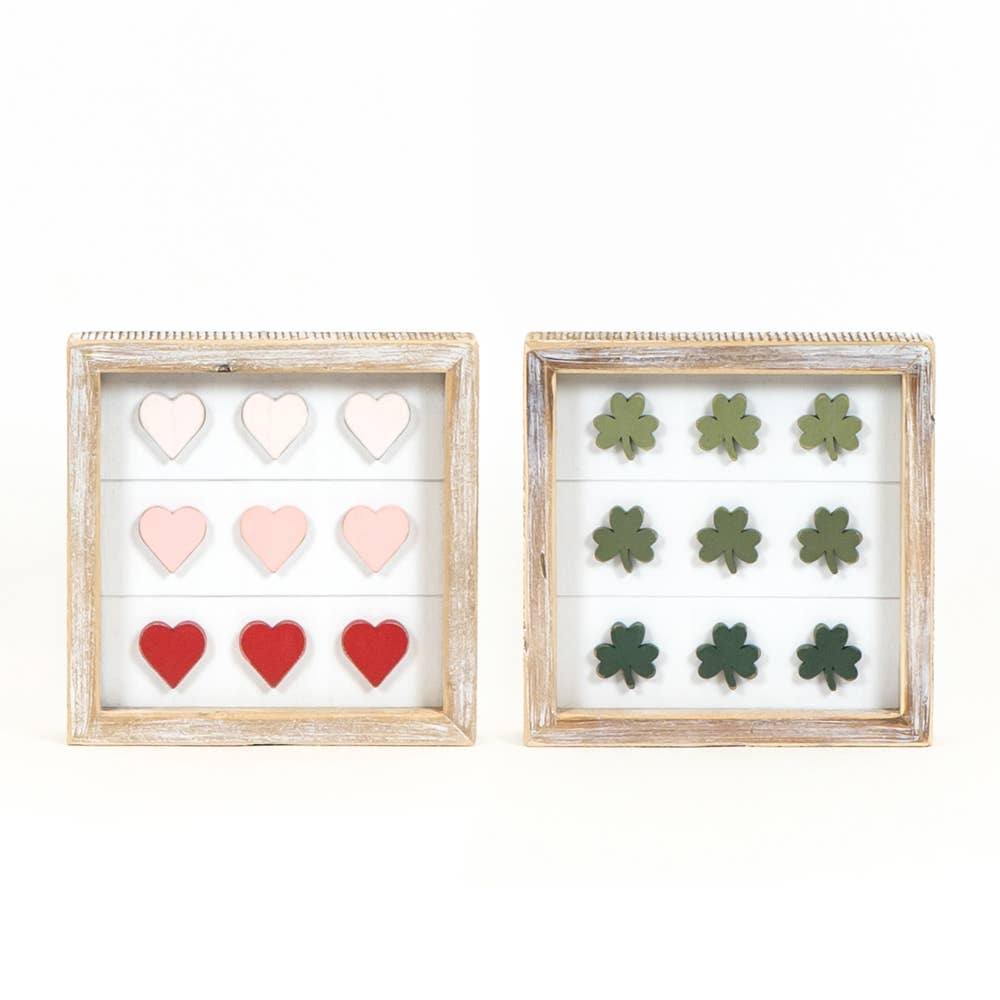 Valentine St Patrick Wood Frame Sign