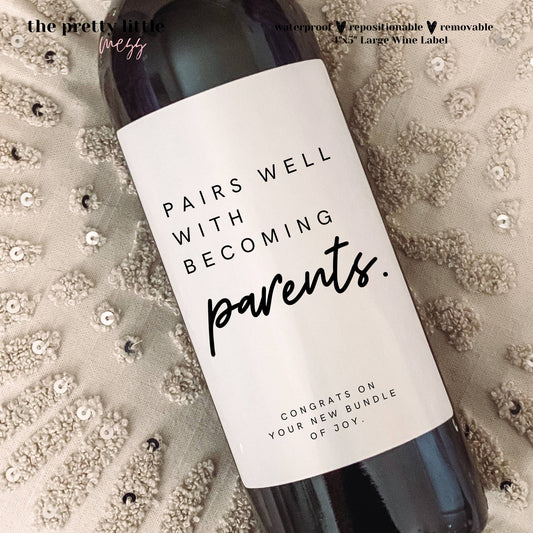 New Parent Wine Label