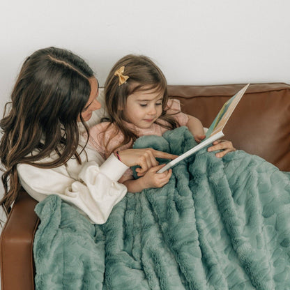 Copper Patterned Faux Fur Throw Blanket