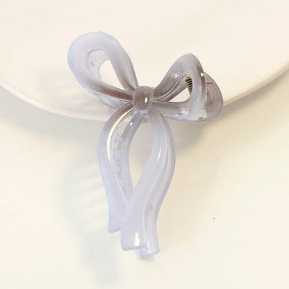 Jelly Color Bow Hair Clip