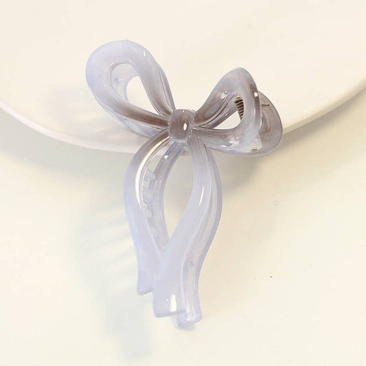 Jelly Color Bow Hair Clip