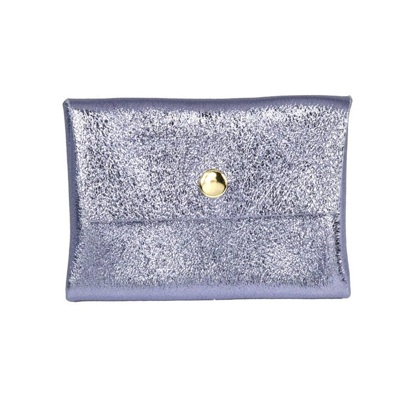 Iridescent Leather Wallet/Card Holder