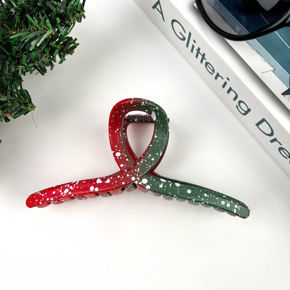 Bow Christmas Claw Clip