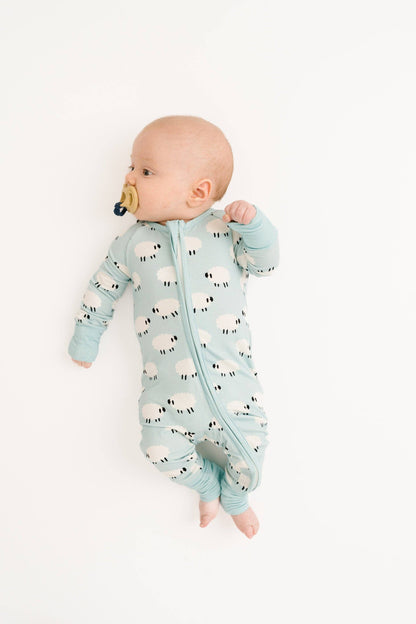 Blue Little Lamb Bamboo Sleeper