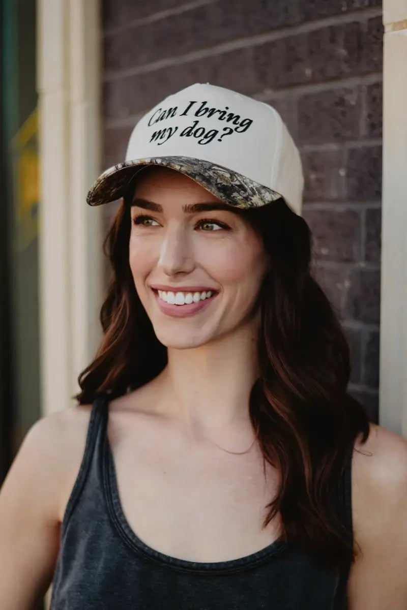 Can I Bring My Dog? Two-Toned Pink Hat