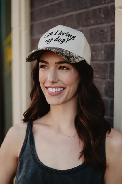 Can I Bring My Dog? Two-Toned Pink Hat