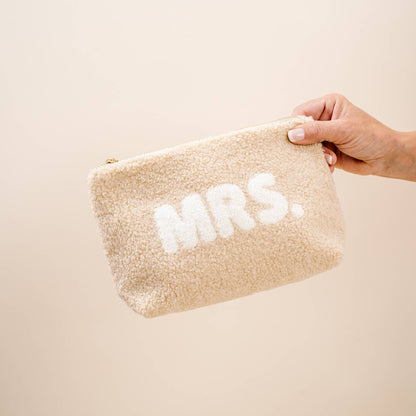 Tan Mrs. Teddy Pouch