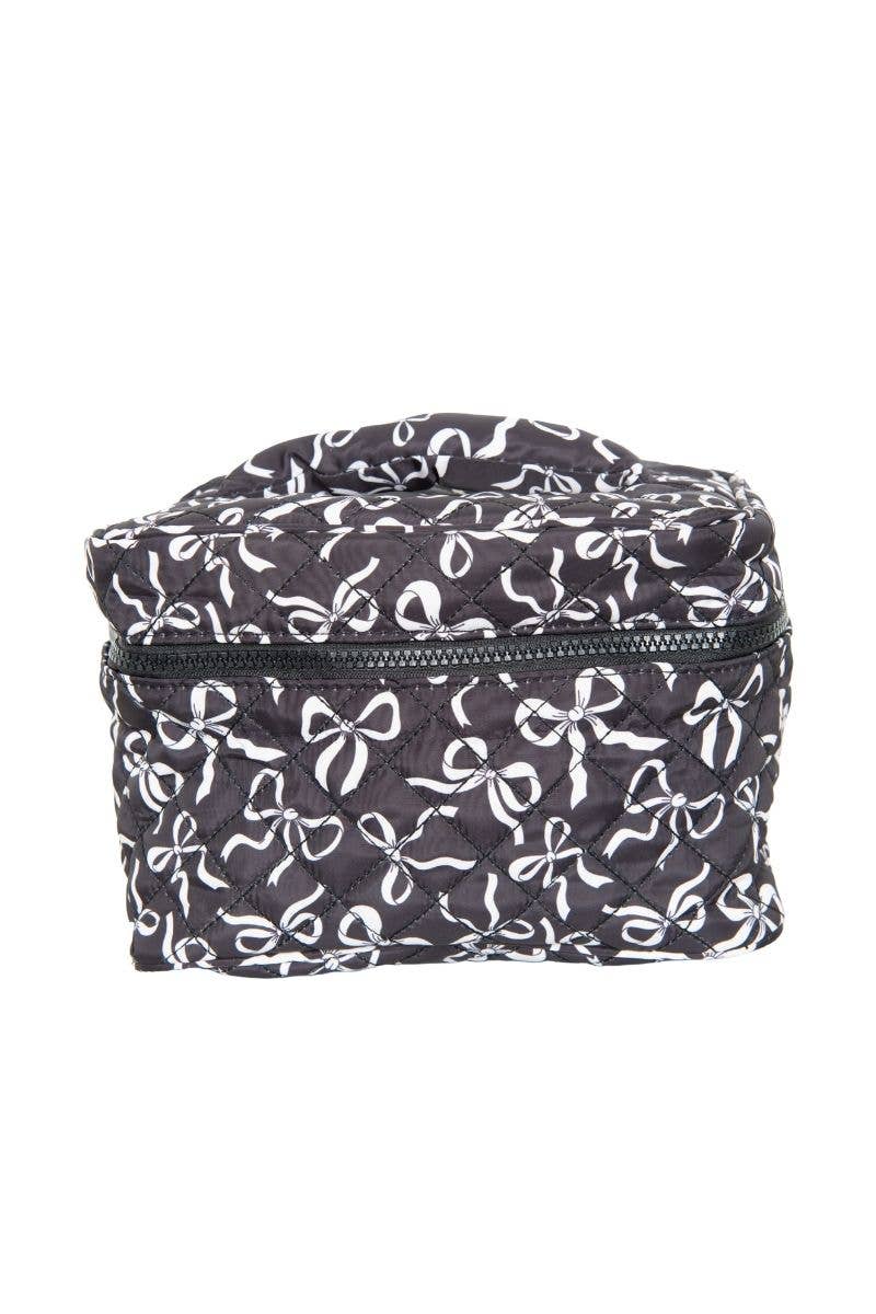 Black & White Bows Makeup Bag
