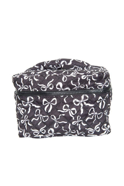 Black & White Bows Makeup Bag
