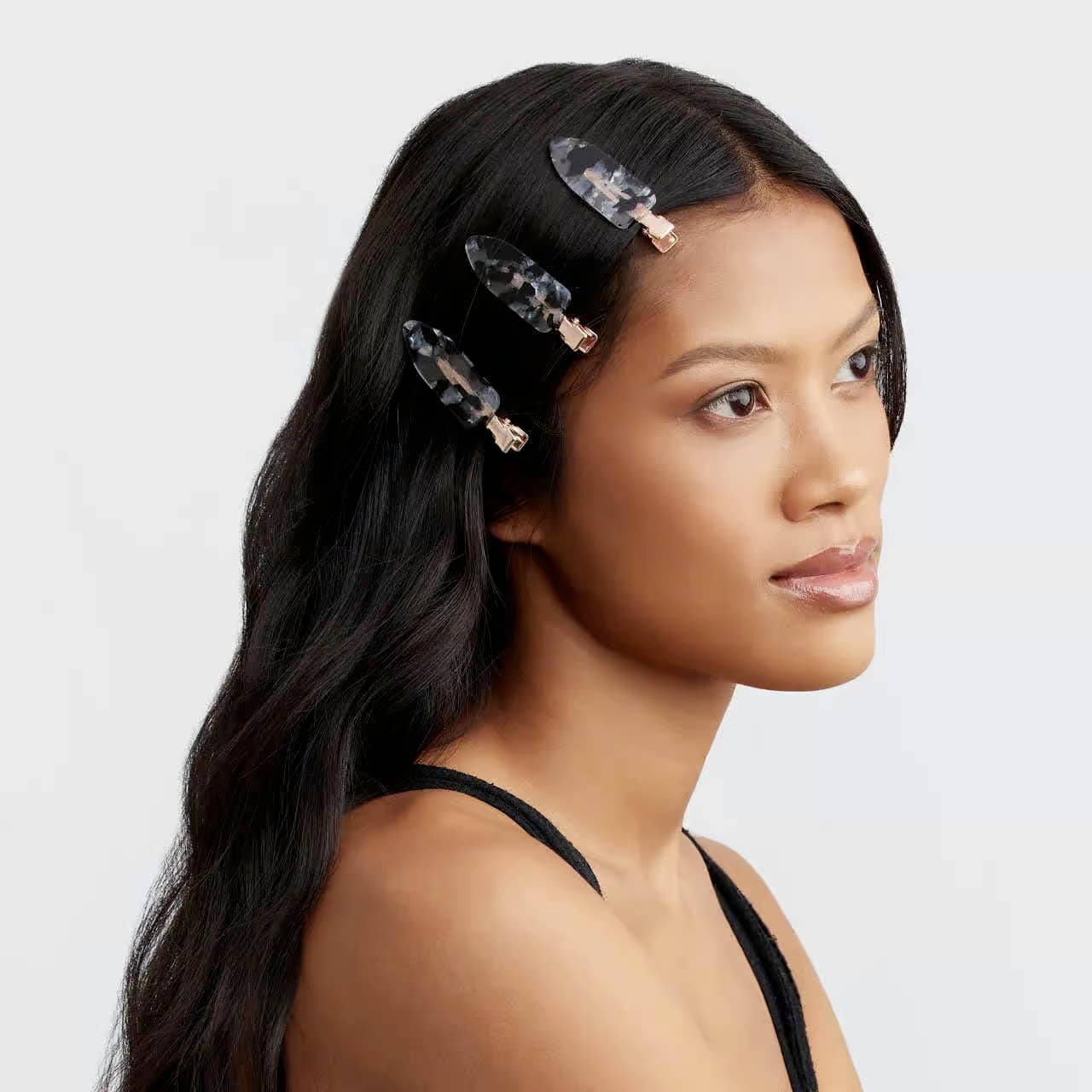 Black Terrazzo Eco-Friendly Creaseless Clips