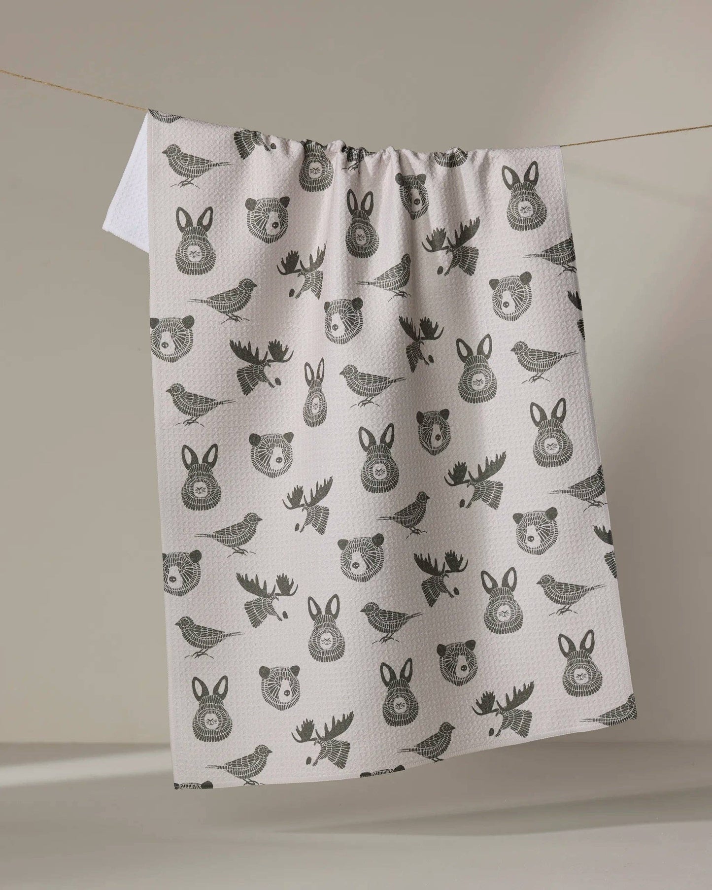 Forest Animals Kitchen Tea Towel
