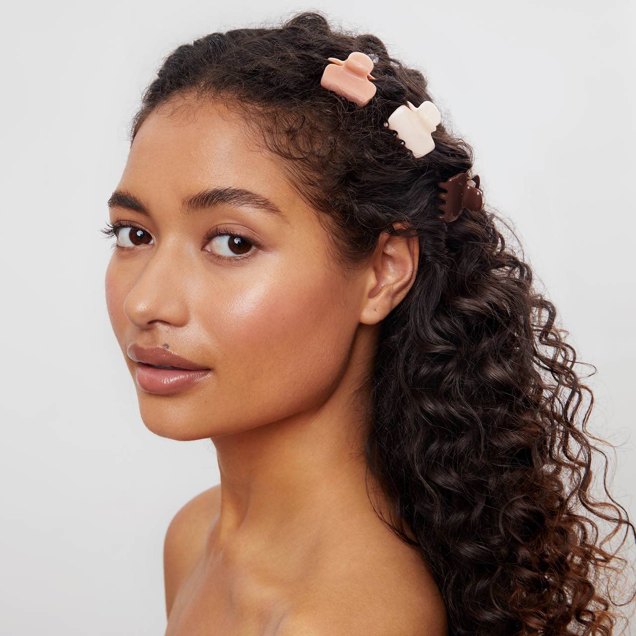 Rosewood Mini Cloud Claw Clips