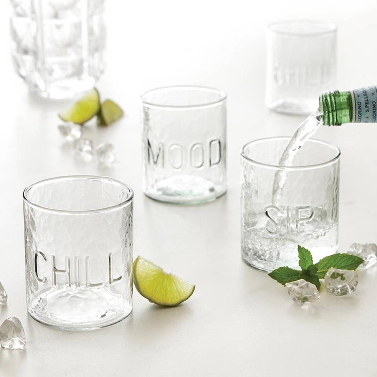 Mood Hammered Glass