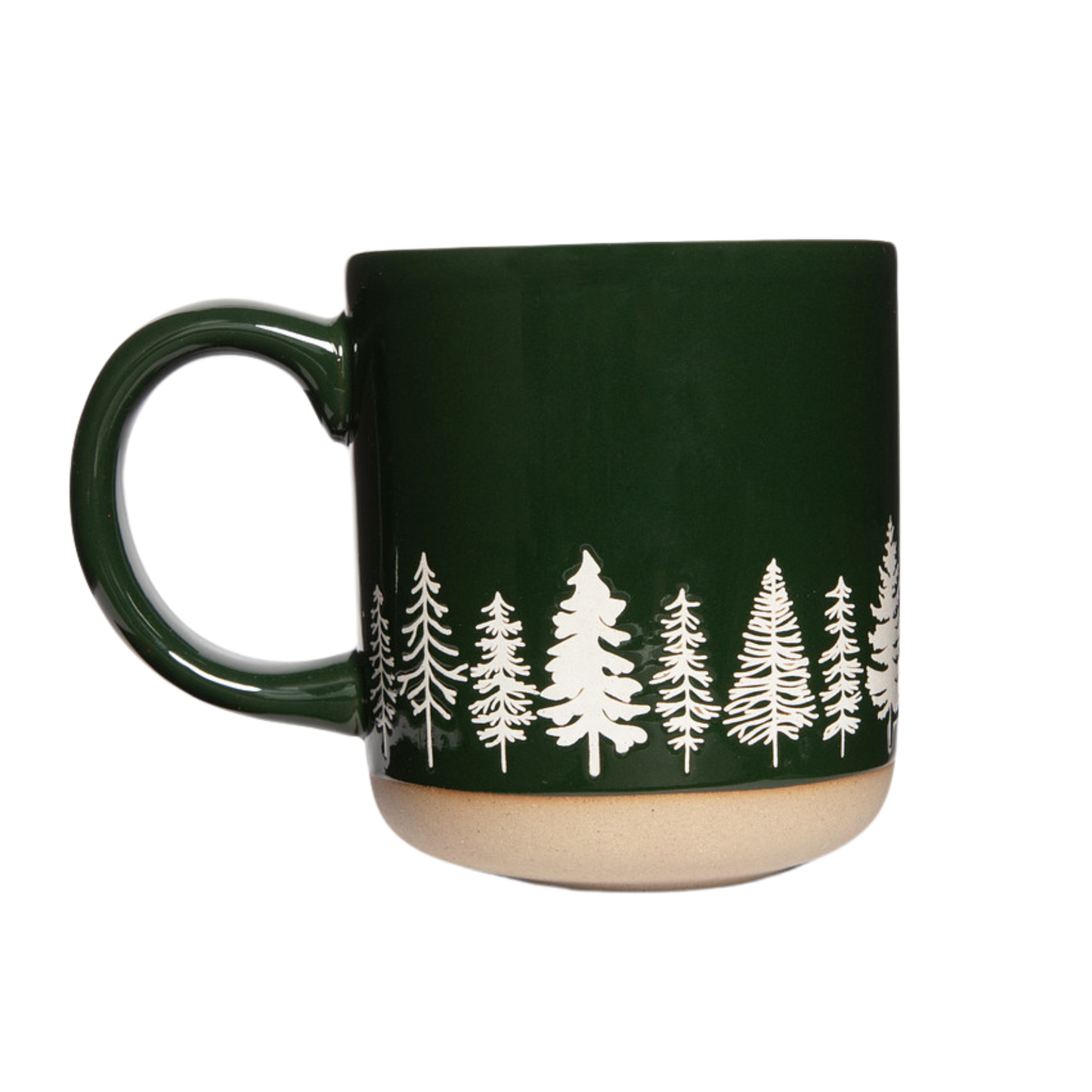 Pine Trees Stoneware Coffee Mug