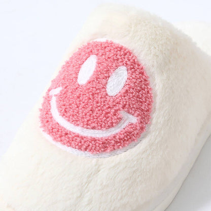 Blue Happy Face Slippers