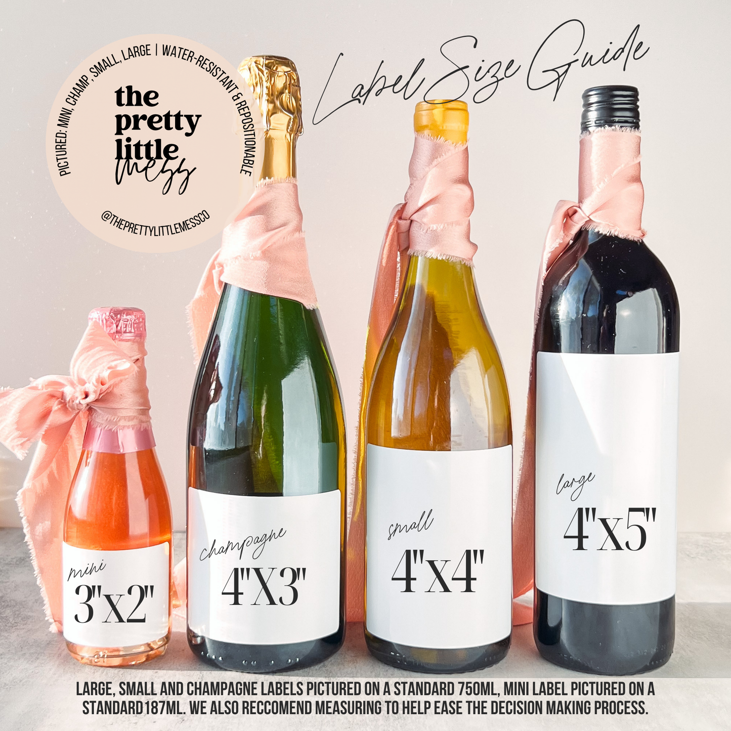 Teacher Holiday Gift Wine Label