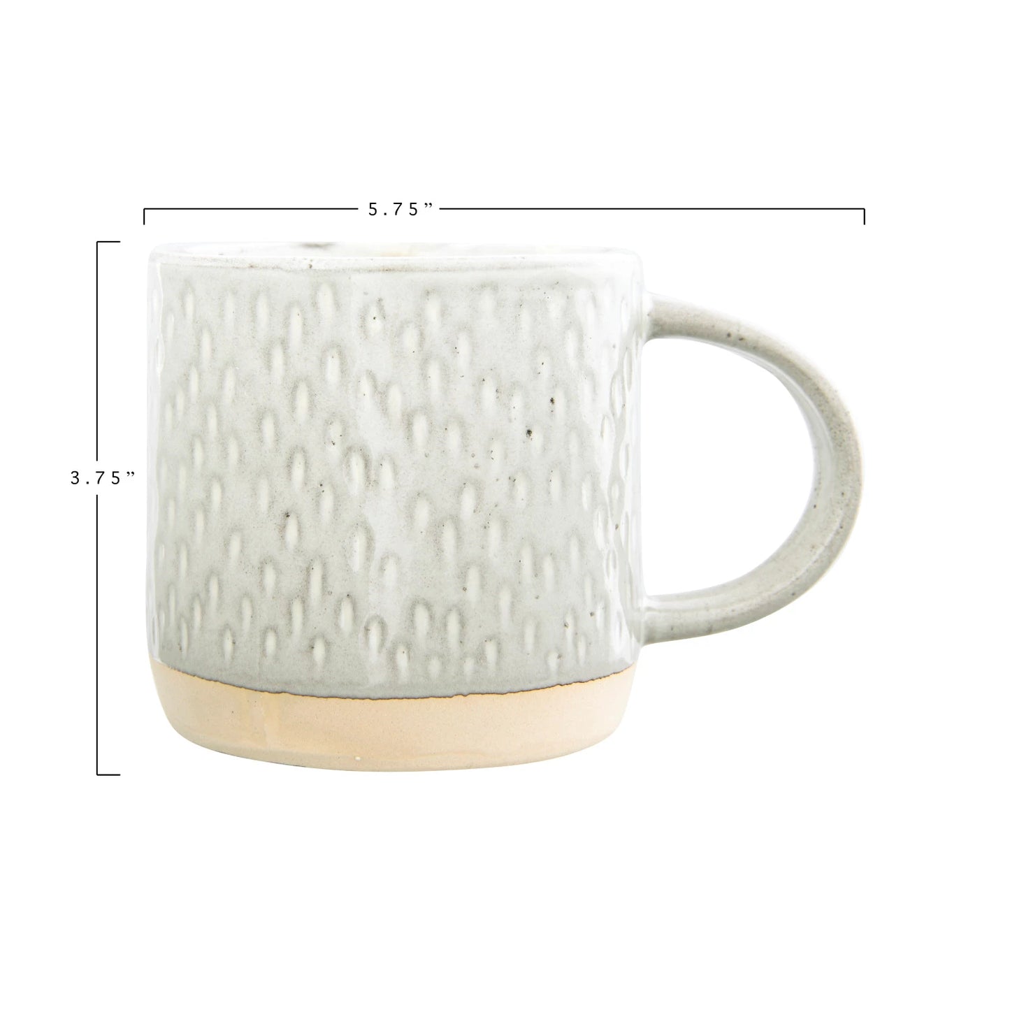 Debossed Stoneware Mug