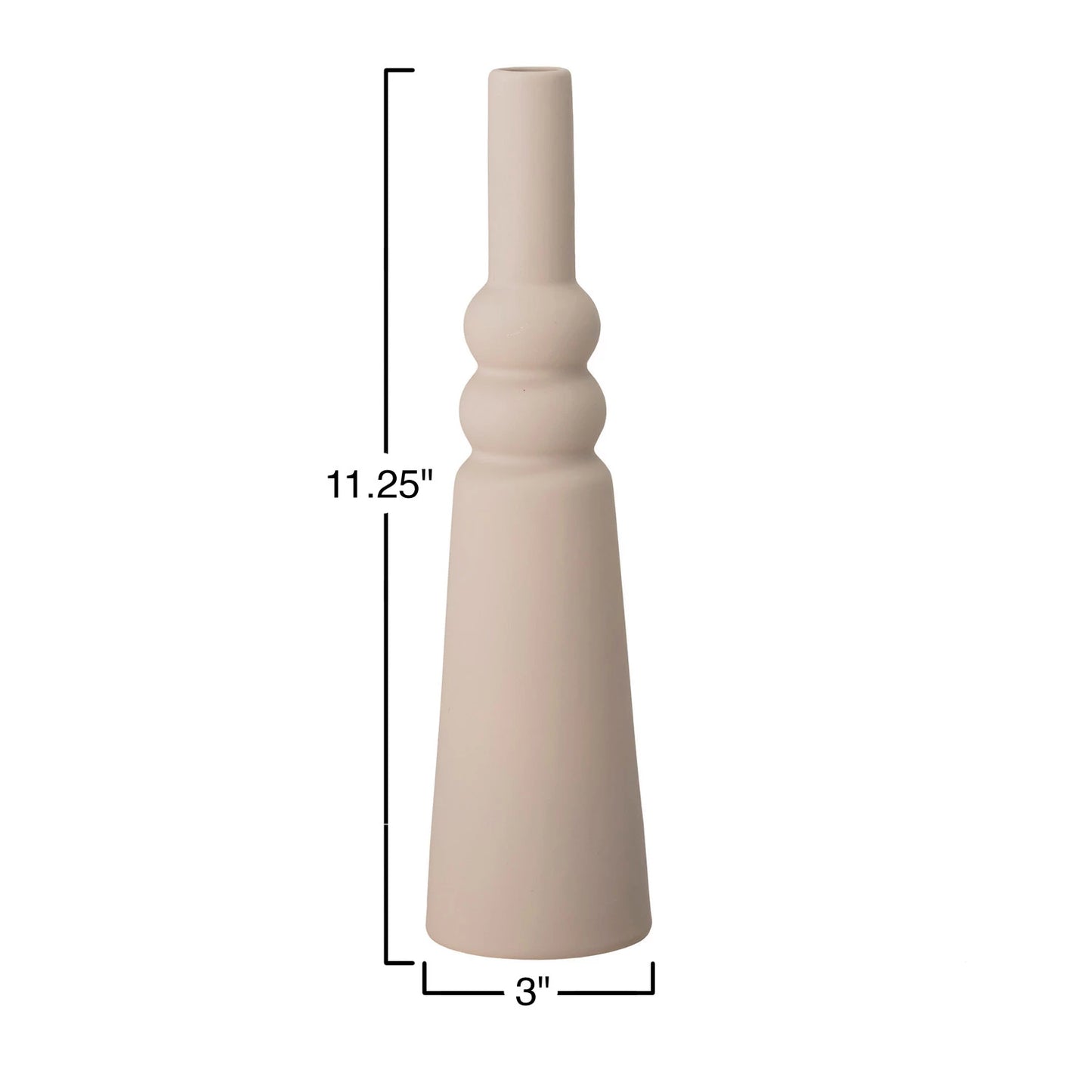 Ivory Stoneware Vase