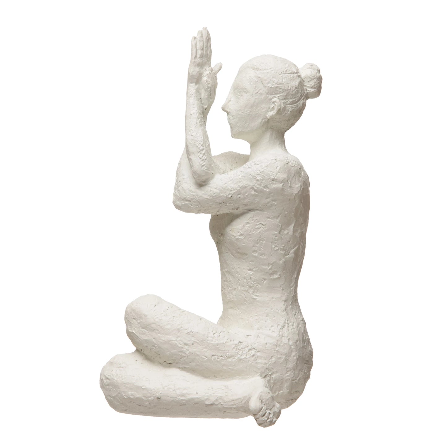 Resin Yoga Figure with Volcano Finish