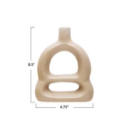 Stoneware Sculptural Vase