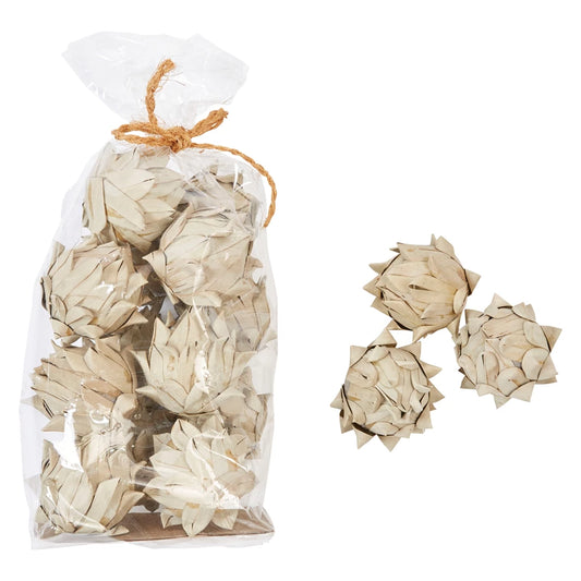 Handmade Dried Palm Leaf Artichoke in Bag