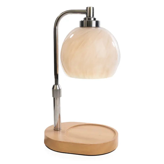 Swirl Blown Glass Candle Warmer Lamp