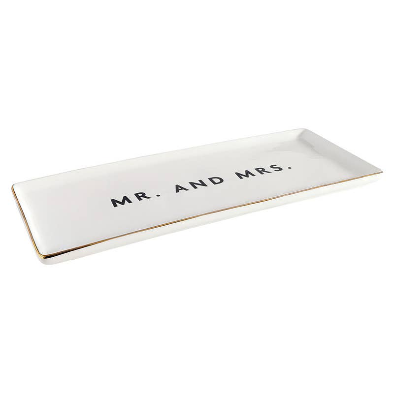 Mr. And Mrs. Ceramic Tray