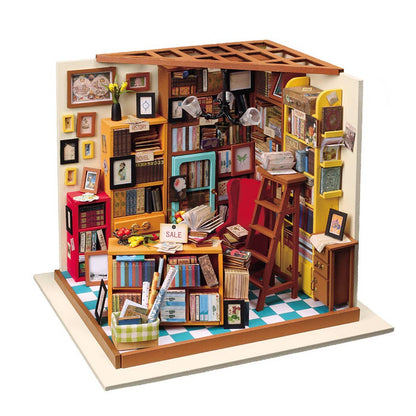 Sam's Study Library Miniature Dollhouse
