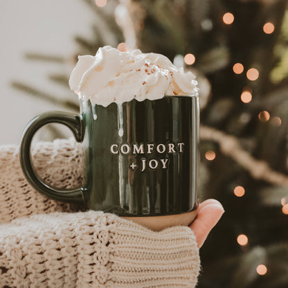 Comfort and Joy Stoneware Coffee Mug