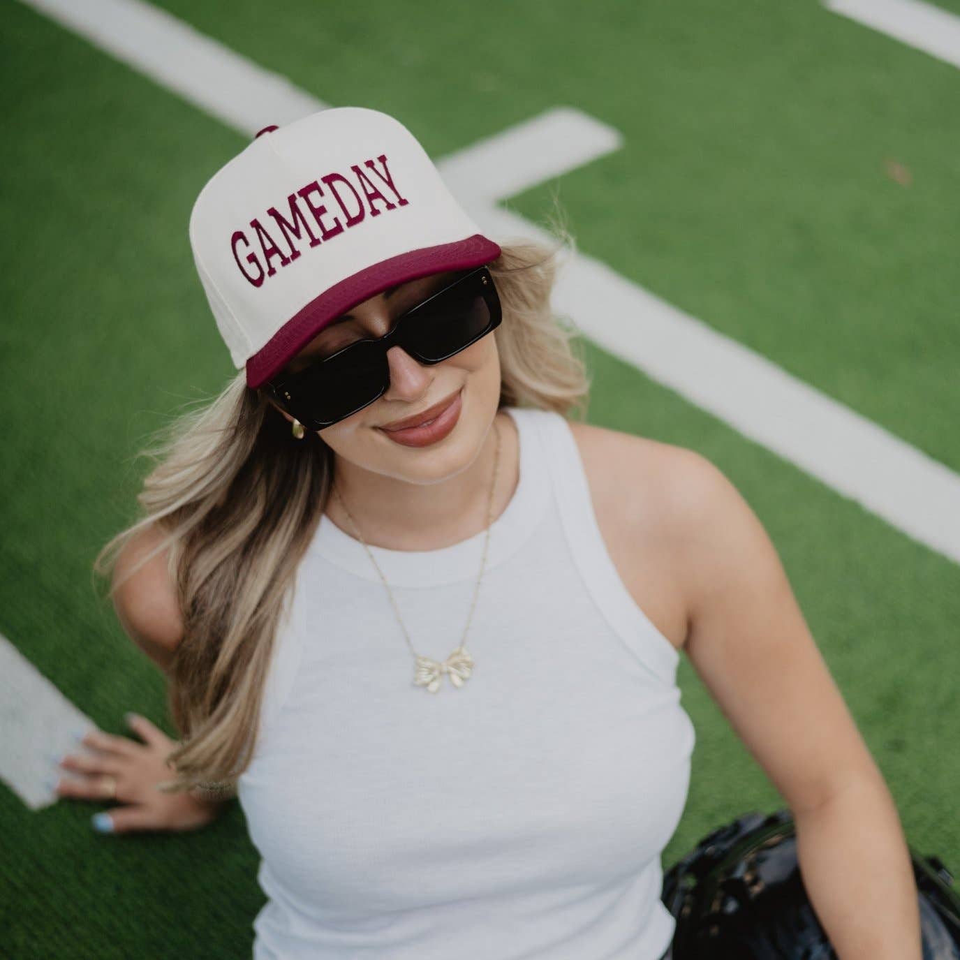 GameDay Black & White Trucker Hat