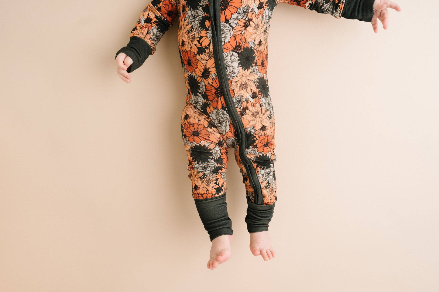 Rust Floral Bamboo Sleeper