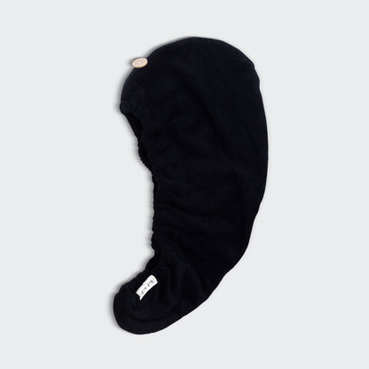 Eco Black Quick Dry Hair Towel