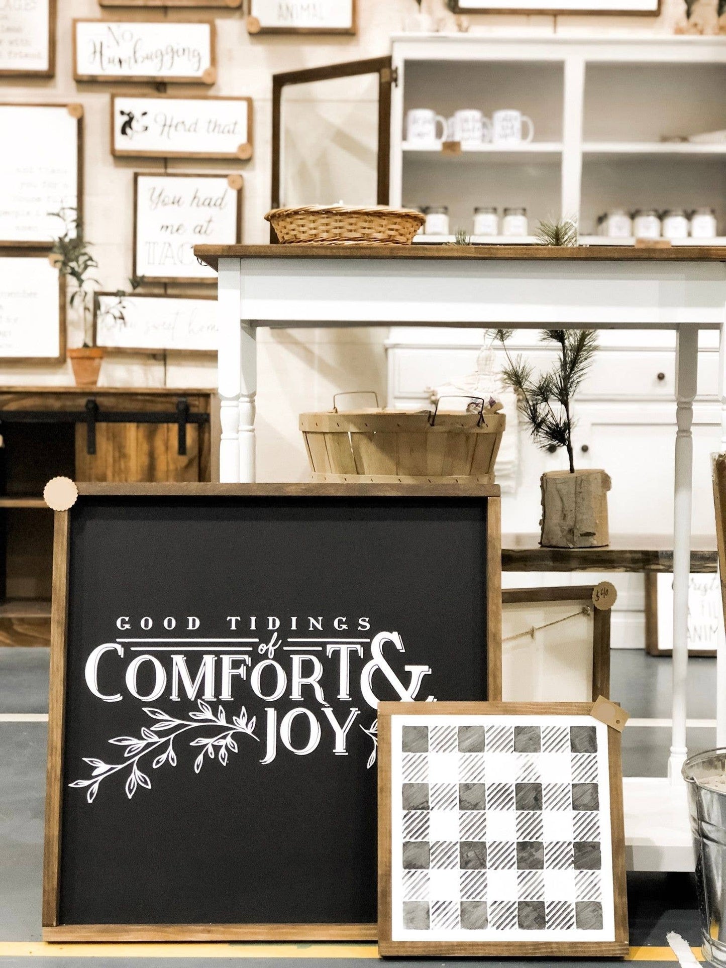 Good Tidings of Comfort and Joy Wall Sign