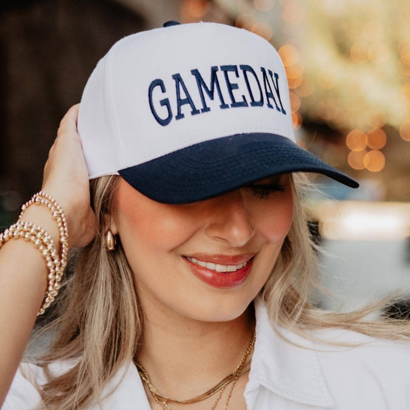 GameDay Black & White Trucker Hat