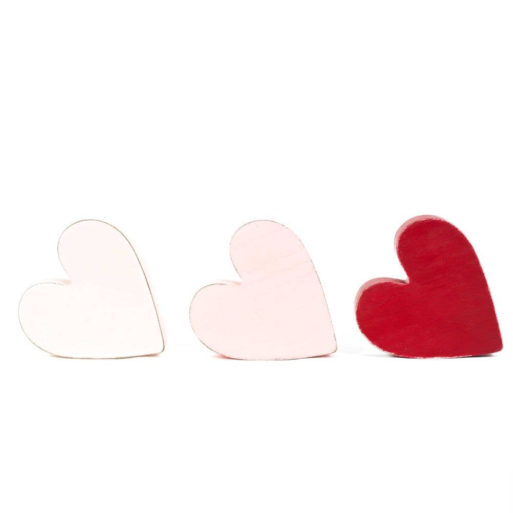 Valentine Wood Hearts